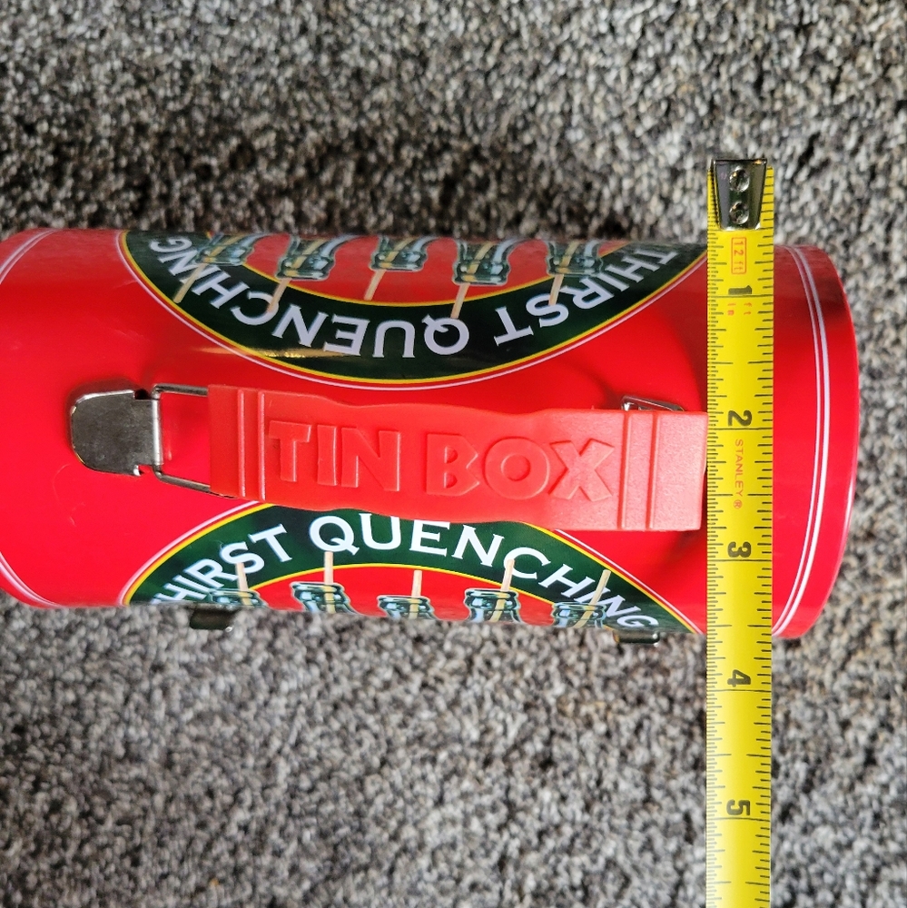 Coca cola tin box with lid and handle - Picture 9 of 10